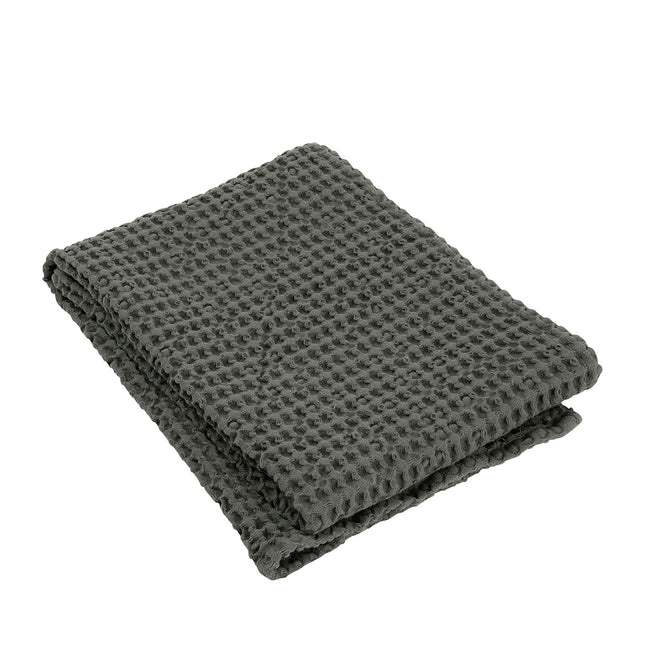 Blomus wafel handdoek 50x100 cm CARO Agave Green, olijfgroen (68999), 100% katoen