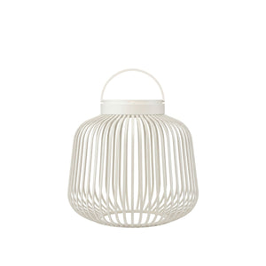 Blomus Lito mobiele lantaarn met led lamp in kleur Silk Grey en met hoogte van 20 cm