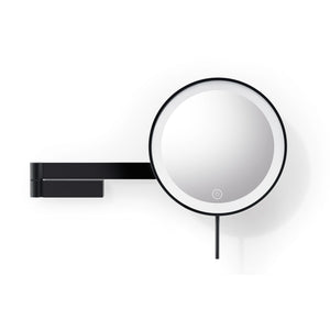 Zack Linea led make up spiegel wand in zwart rvs (40583)