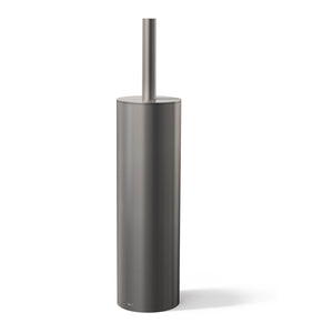 Zack toiletborstelhouder Tubo - kleur Graphite, grijs - hoogte 40,2 cm