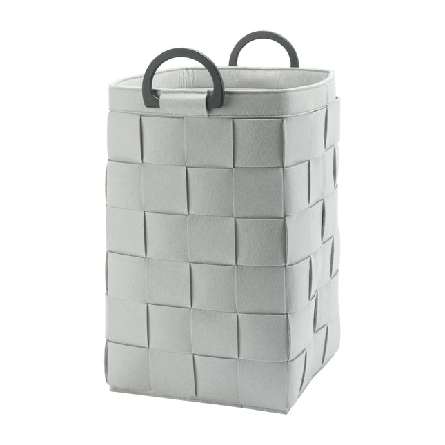 Dix Laundry Basket Silver Gray