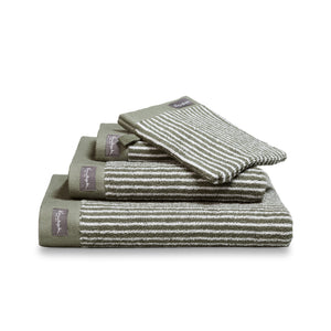 <tc>HOME</tc> Petit Ligne Olive gæstehåndklæde (sæt/6)