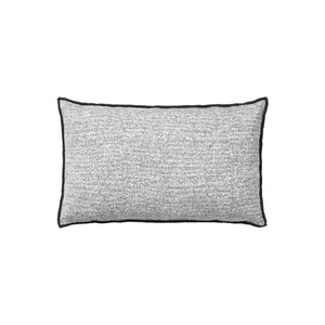 Chenille Kissenbedeckung Stahl grau 30x50 cm