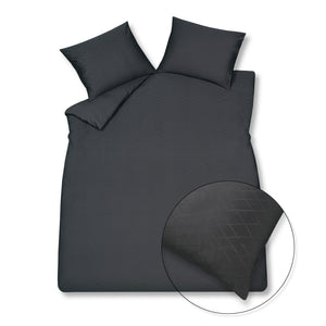 Dynebetræk PURITY Monaco Off Black 200x220 cm (satin bomuld)