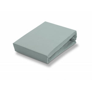 JERSEY SUPREME split topper fitted sheet Celadon Green