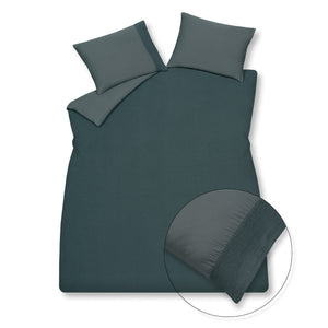 Duvet Cover Pure 07 Oceanview 240x220 cm (Leinen / Satin -Baumwolle)