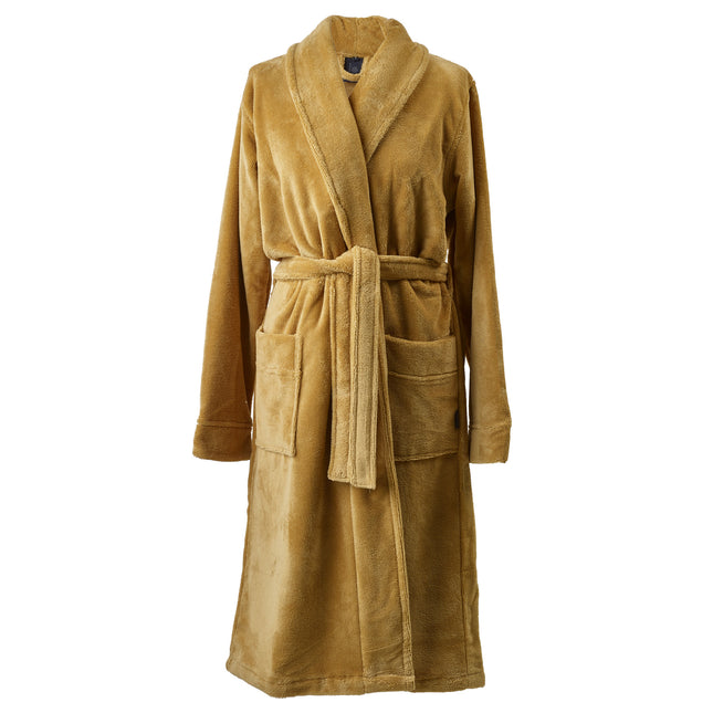 Einar bathrobe ochre
