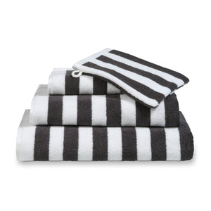 VERONA badeværelsestekstiler Stripes Off Black