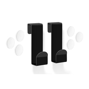 MITOR haak (set/2) voor glazen douchewand (zwart)