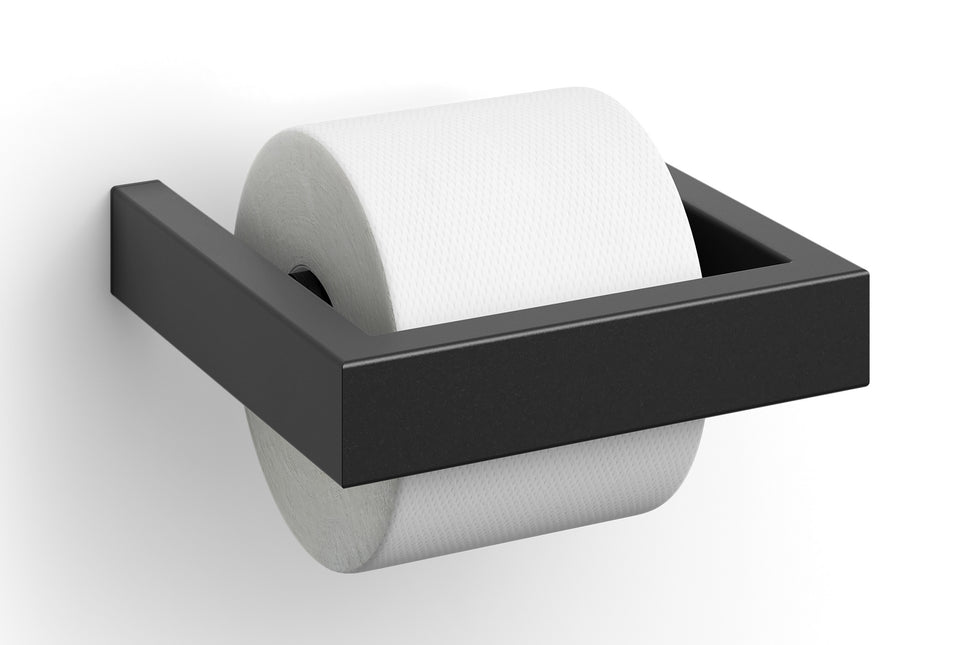 Linea toilet roll holder (black)