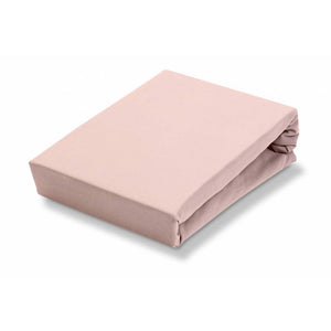 JERSEY SUPREME topper fitted sheet Sepia Pink