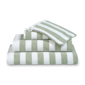 VERONA badeværelsestekstiler Stripes Smoke Green