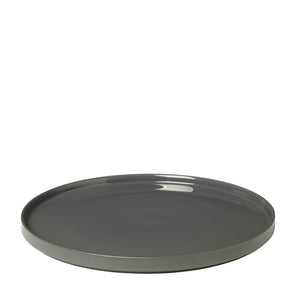 Assiette plate/assiette de service PILAR 35 cm Étain