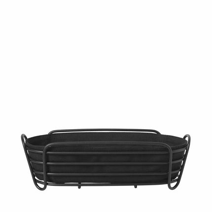 Delara bread basket 32x14 cm (black)