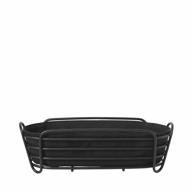 Delara bread basket 32x14 cm (black)
