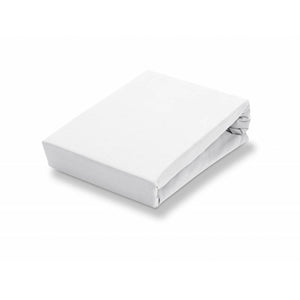 JERSEY SUPREME topper fitted sheet White