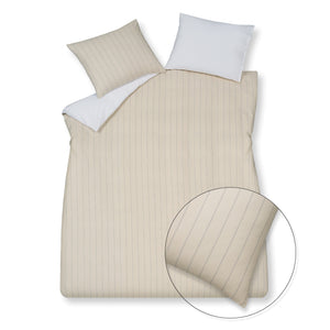 Dynebetræk <tc>HOME</tc> Puglia Cream Tan 200x220 cm (percale bomuld)