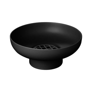 Miyabi Vase schwarz niedrig