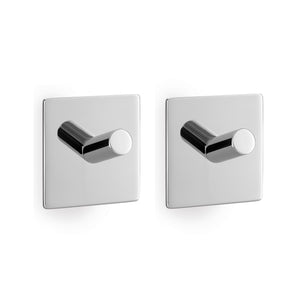 Peco håndklæderkroge selv -fast sæt/2 (glans)