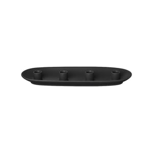 VELA lysestage Sort oval