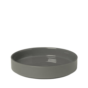 Assiette creuse PILAR 20 cm Étain (set/4)