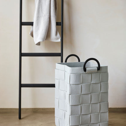 Dix Laundry Basket Silver Gray