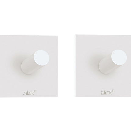 Peco håndklædekrog selv -fast sæt/2 (hvid)