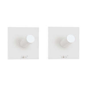 Peco håndklædekrog selv -fast sæt/2 (hvid)