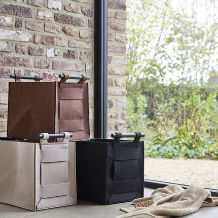 Luz Storage basket Maroon