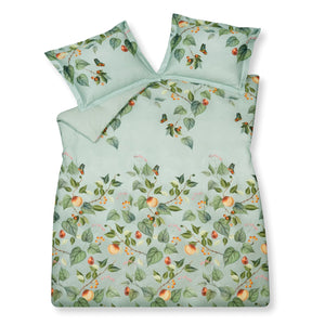 Bettbedeckung Obstgarten hellgrün 240x220 cm (Satin -Baumwolle)
