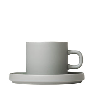 PILLAR 2 tasse à café 200 ml avec soucoupe Mirage Grey