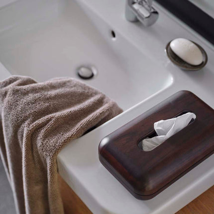 Aquanova Ebony tissuehouder - Athena handdoek - Ugo zeepbakje - Paris zeep - www.bath-living.com