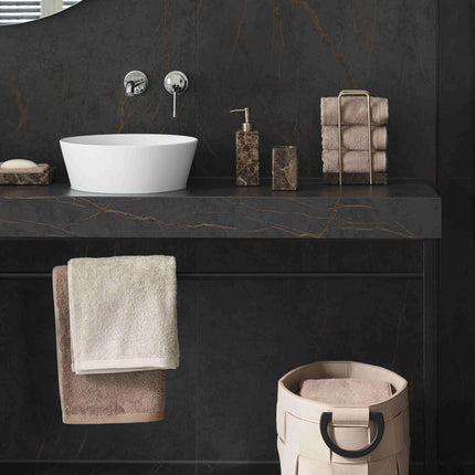 Aquanova Hammam accessoires - London handdoeken - London badmat - Dix opbergmand - www.bath-living.com