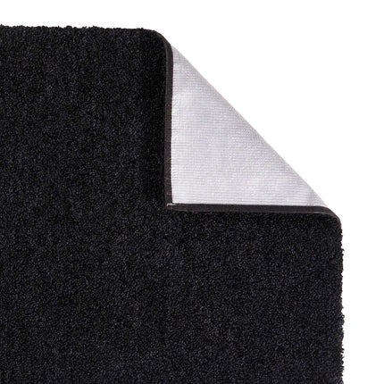 Aquanova LOA badmat - kleur zwart - met antislip achterzijde