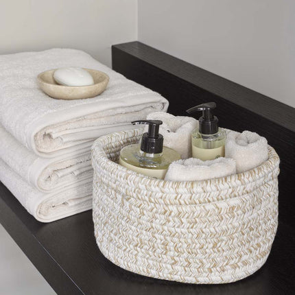 Aquanova Rena mandje - London handdoeken - Luxor zeepbakje - Paris zeep - www.bath-living.com