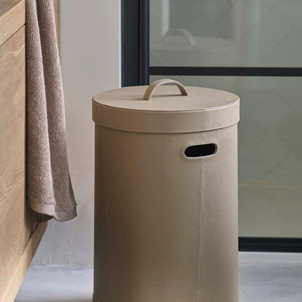 Aquanova Lotus wasmand Taupe - Athena handdoek Bronze - www.bath-living.com