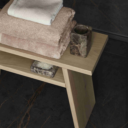 Aquanova Mink kruk - London handdoeken Almond & Desert -Hammam accessoires bruin - www.bath-living.com