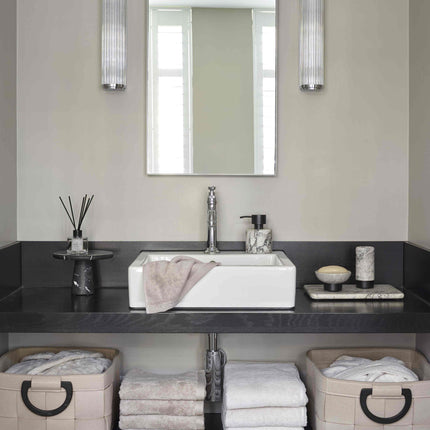 Aquanova Nero accessoires - London - handdoeken - Dix opbergmand - www.bath-living.com