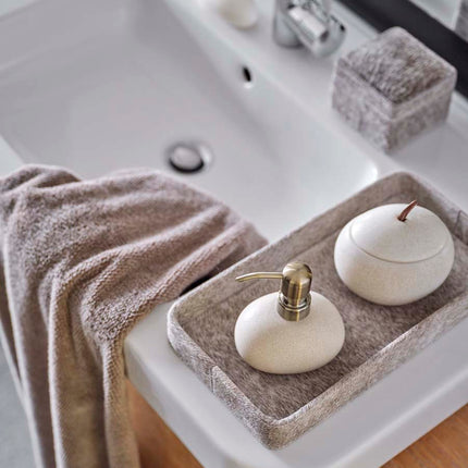 Aquanova Java tray en box - Ugo accessoires - Athena handdoek - www.bath-living.com