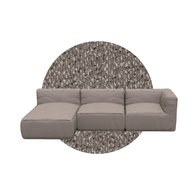 Blomus Grow loungebank D - kleur Earth Boucle - www.bath-living.com