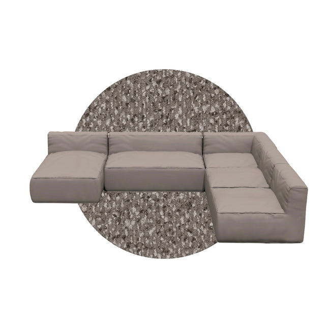 Blomus Grow loungebank H - kleur Earth Boucle - www.bath-living.com