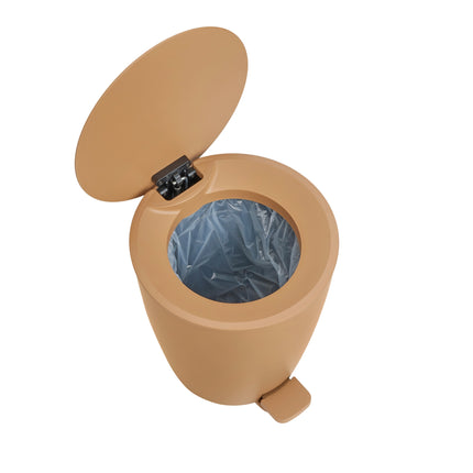 Blomus Ava pedaalemmer Tan (67419) met afdekring