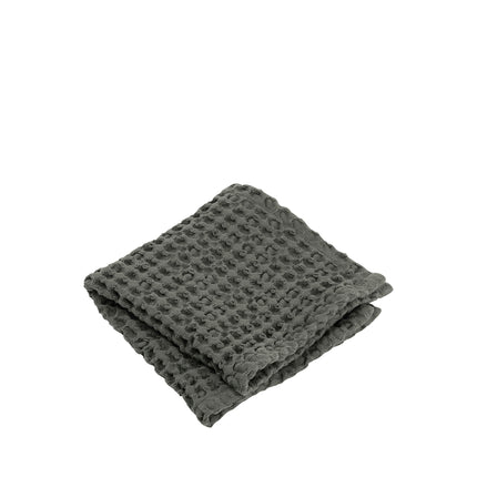 Blomus set/2 wafel gastendoekje 30x30 cm CARO Agave Green, olijfgroen (69004), 100% katoen