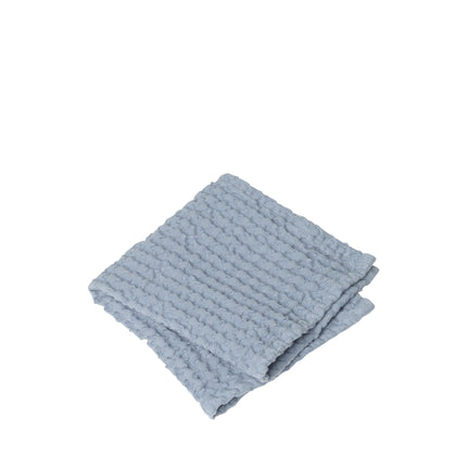 Blomus CARO gastendoekjes 30x30 cm (set/2) - gewafeld katoen - kleur Ashley Blue