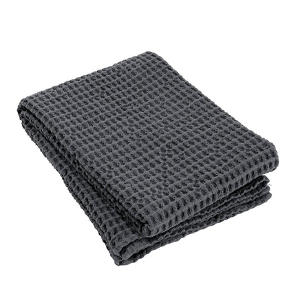 Blomus wafel badlaken 70x140 cm CARO (68995) donkergrijs, 100% katoen