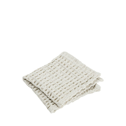 Blomus set/2 wafel gastendoekje 30x30 cm CARO (69006) light stone, 100% katoen