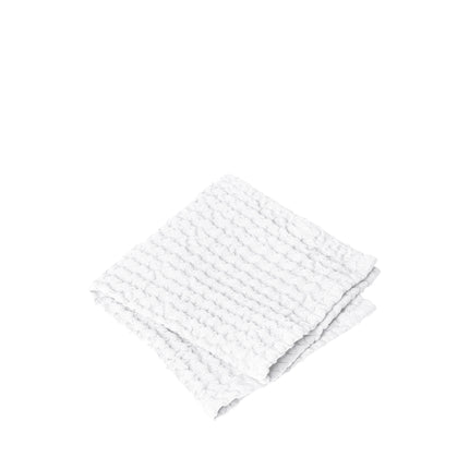 Blomus CARO gastendoek 30x30 cm (66306) - gewafeld katoen - White, wit
