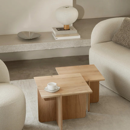 Blomus Engawa bijzettafels - Kami lamp - Kuon zitmeubels - www.bath-living.com