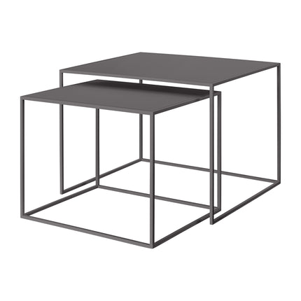 Blomus Fera set/2 bijzettafels Steel Grey large (63231)