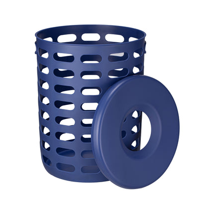 Blomus Korie wasmand Mazarine Blue (66879) afneembare deksel